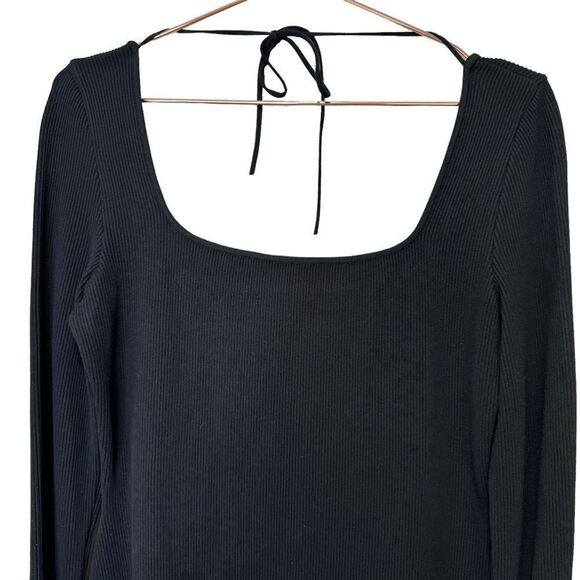 NEW MACH & MACH Olivia Crystal Bracelet Rib Knit Mini Dress Black XL - Picture 10 of 17